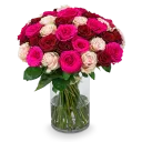 Kytice růžových růží